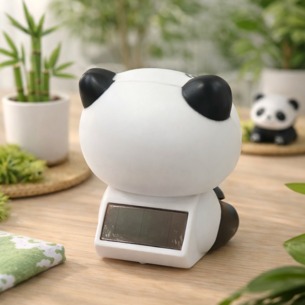 Lucky Panda Solaire - Soldriven figur