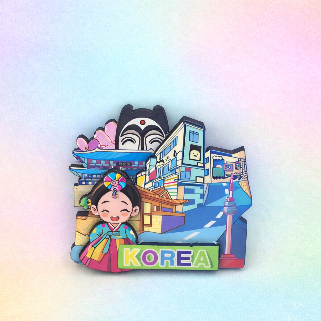 Korea Kawaï-kylskåpsmagnet