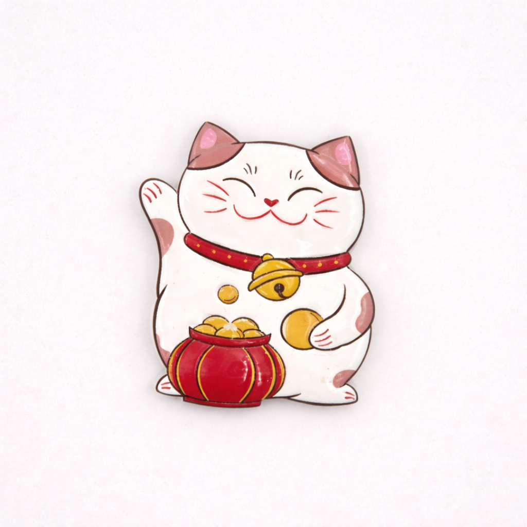 Gato de la suerte imán - Maneki Neko japonés