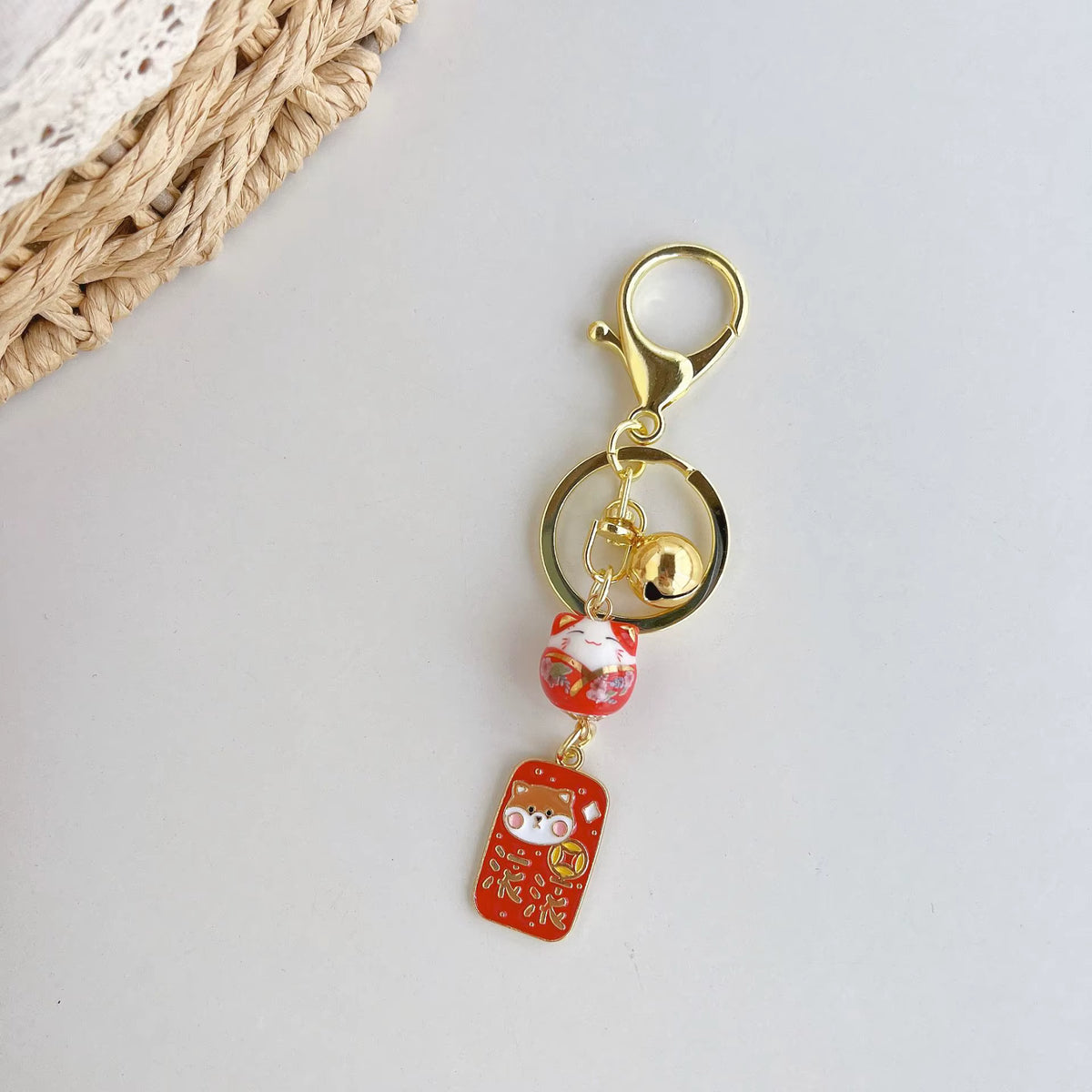 Schlüsselanhänger Lucky Cat Maneki Neko – Kawaii Japan