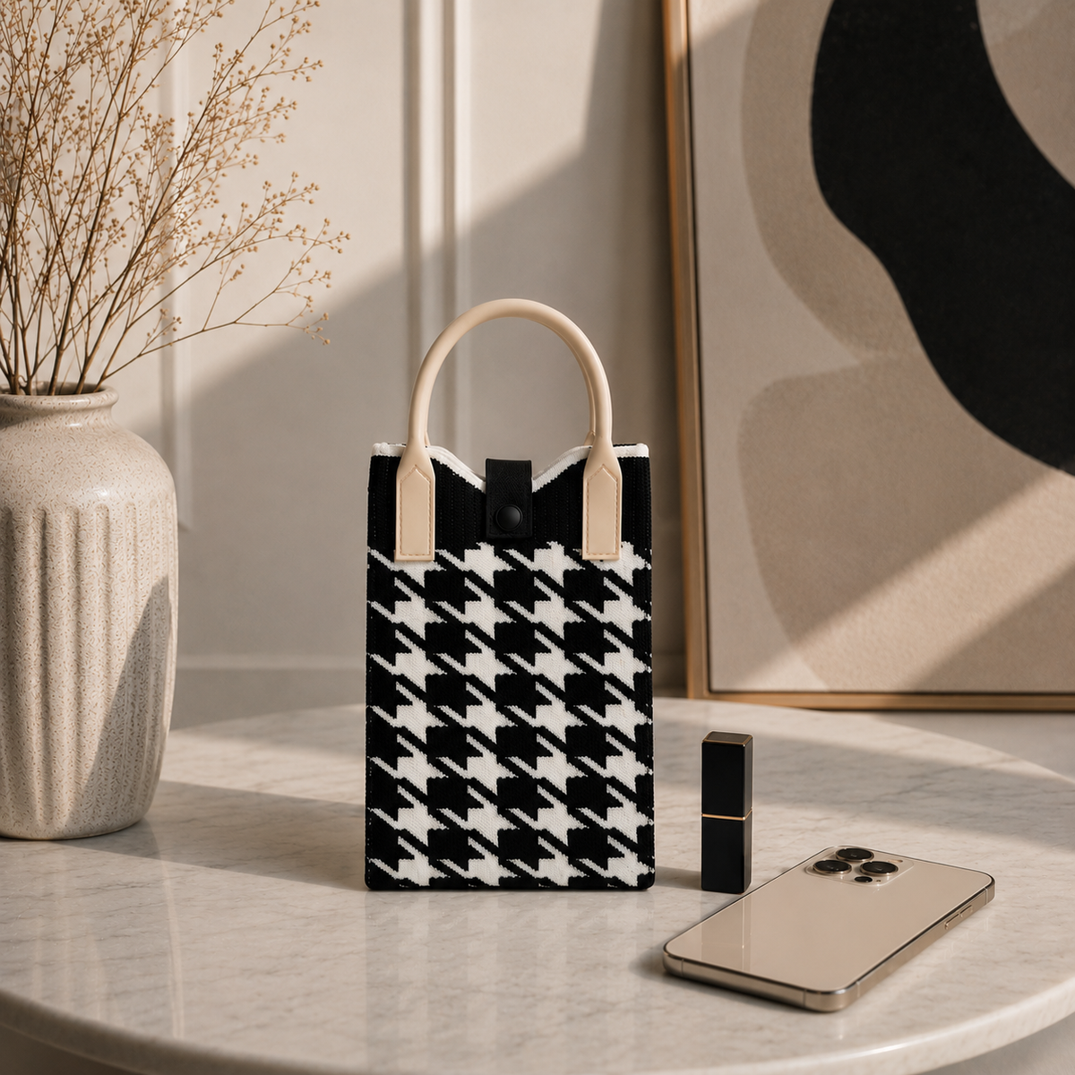 Bolso Pixie Chic Negro - Bolso pequeño para teléfono móvil