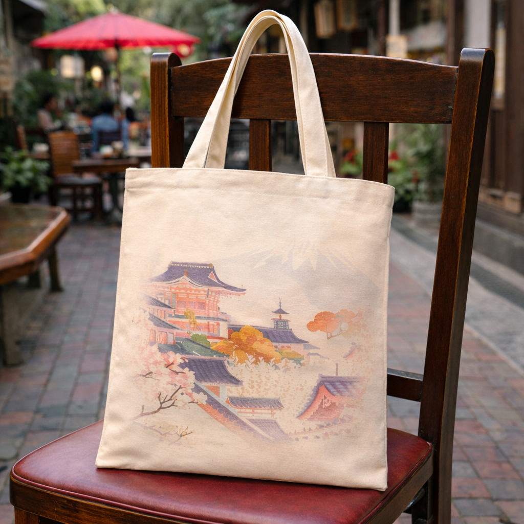 Bolsa de tela Premium Japón Monte Fuji