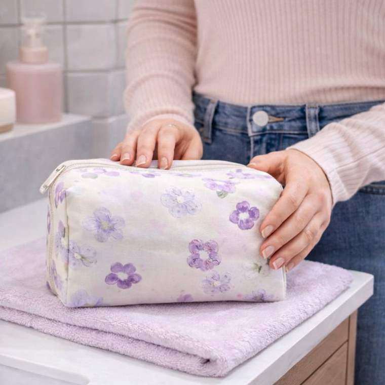 Necessaire Aquarela Floral
