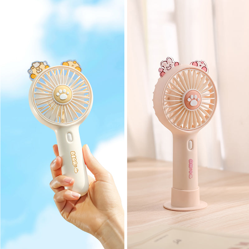 Kawaii Mini-Ventilator zum Halten oder Aufstellen