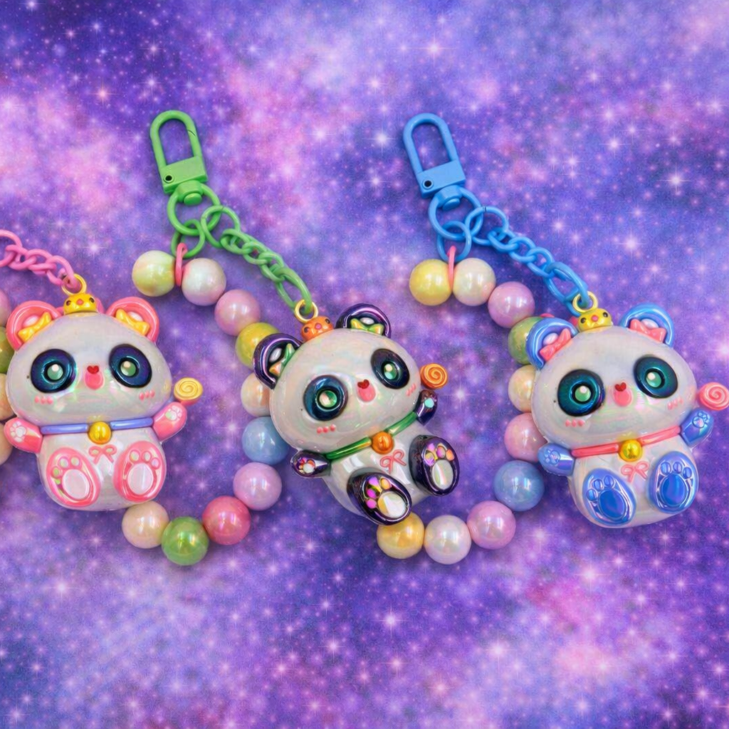 Porta-chaves/ Pendentes de telemóvel Panda Kawaii