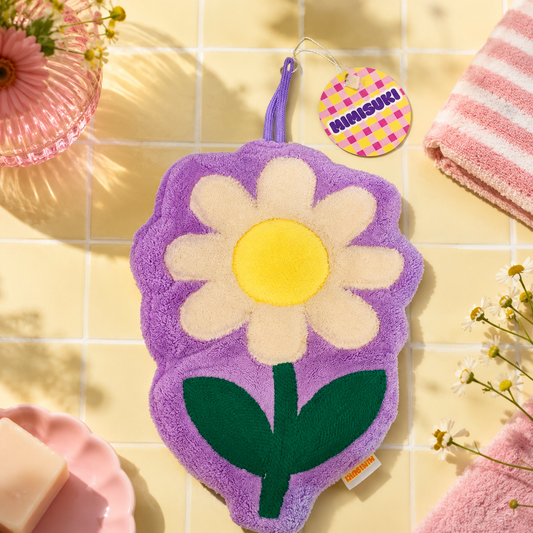 Koreansk Pop Daisy Flower-håndklæde - Happy Hands-håndklæde