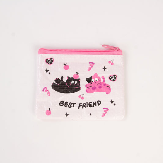 Eco Monedero Cats best friends - estuche