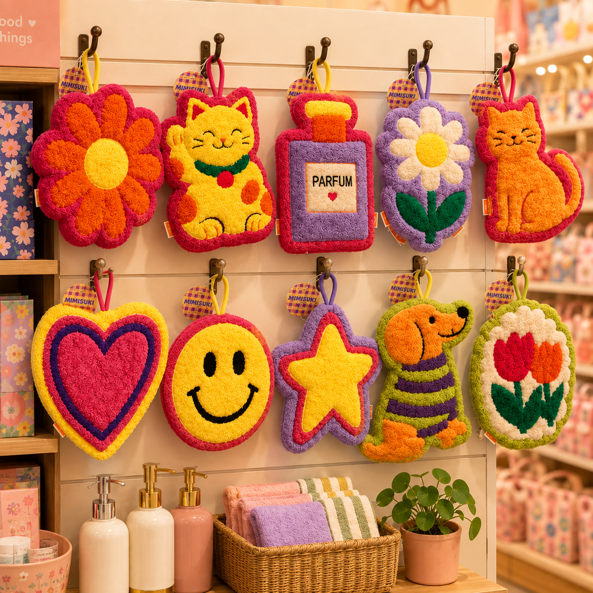 Koreanisches Smiley-Handtuch - Happy Hands Handtuch
