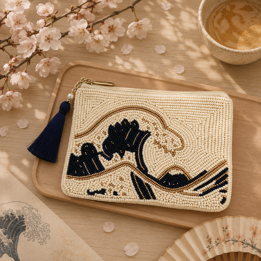 Monedero Hokusai Japón - Funda de cuentas
