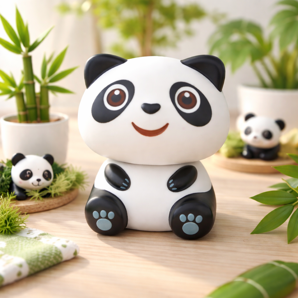 Lucky Panda Solaire - Soldriven figur