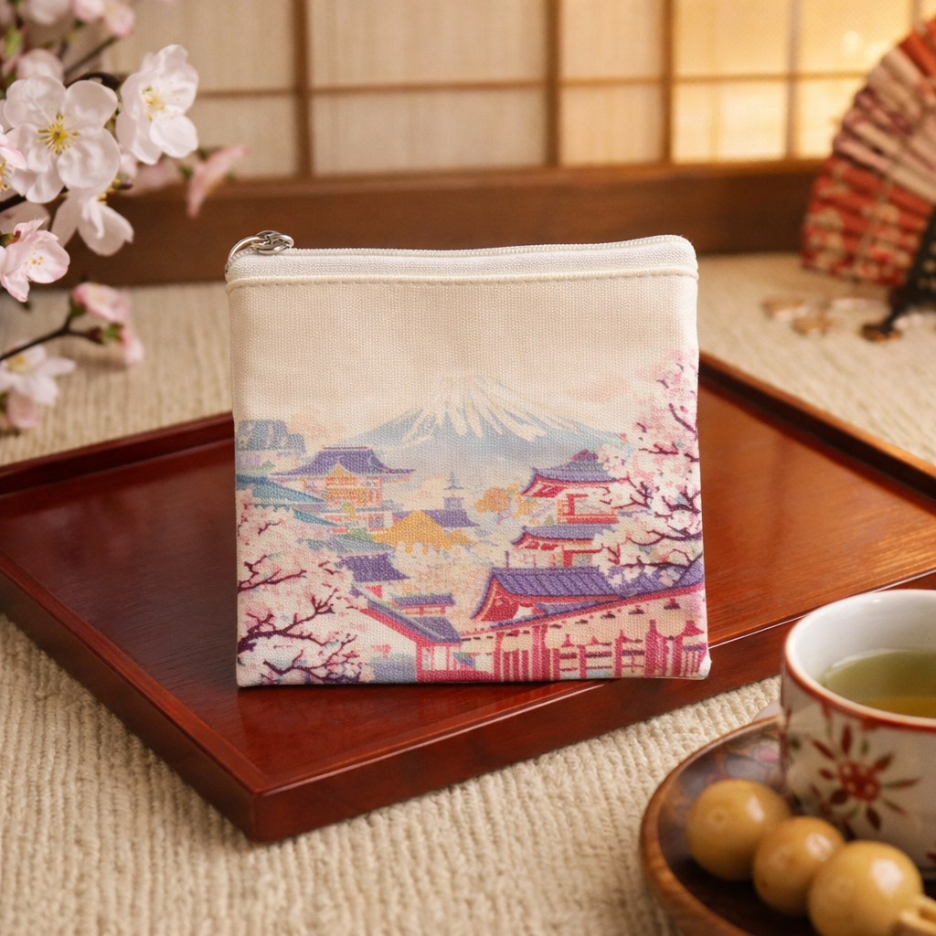Klein tasje Japan Mount Fuji - Portemonnee