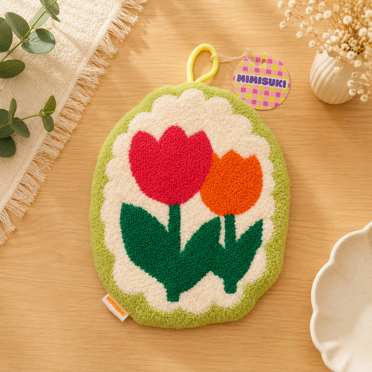 Toalla de manos coreana tulipán romántico - Toalla Happy Hands
