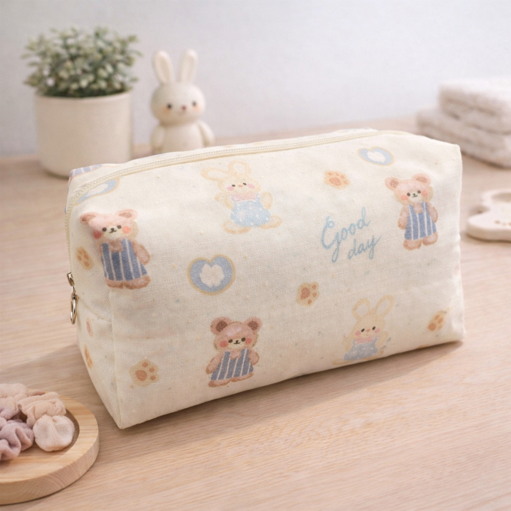 Trousse de toilette Oursons Lapins Bleus