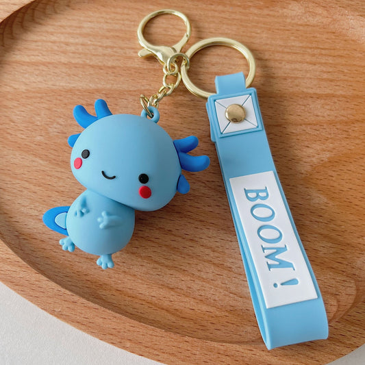 Kawaii Axolotl nyckelring