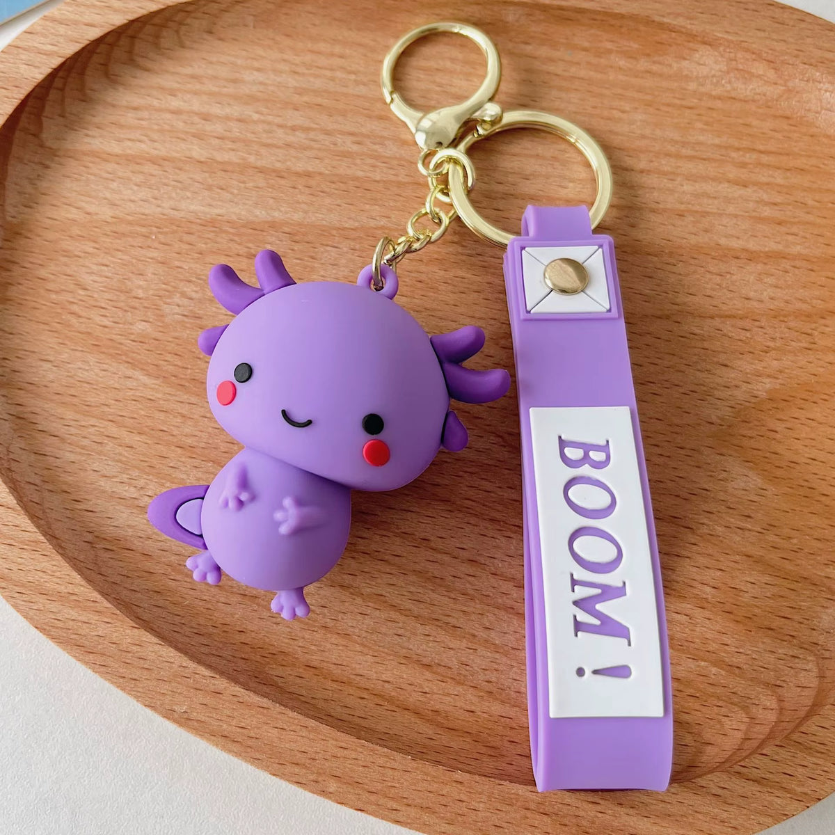 Porte-clés Axolotl Kawaii
