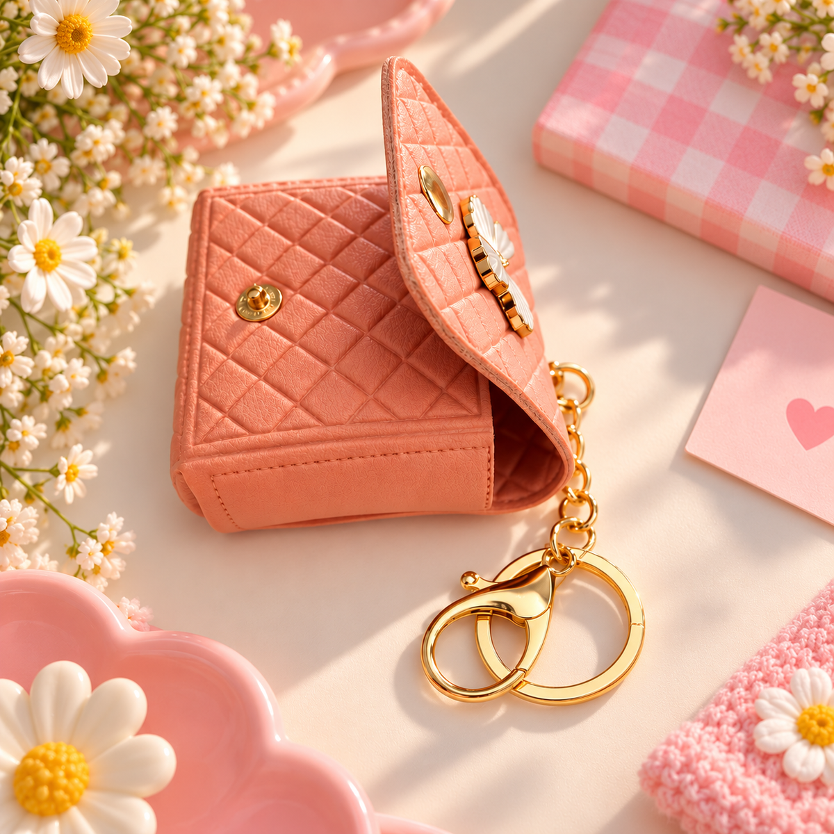 Porte-clés Mini sac à main - Bijoux de sac Papillon - French style