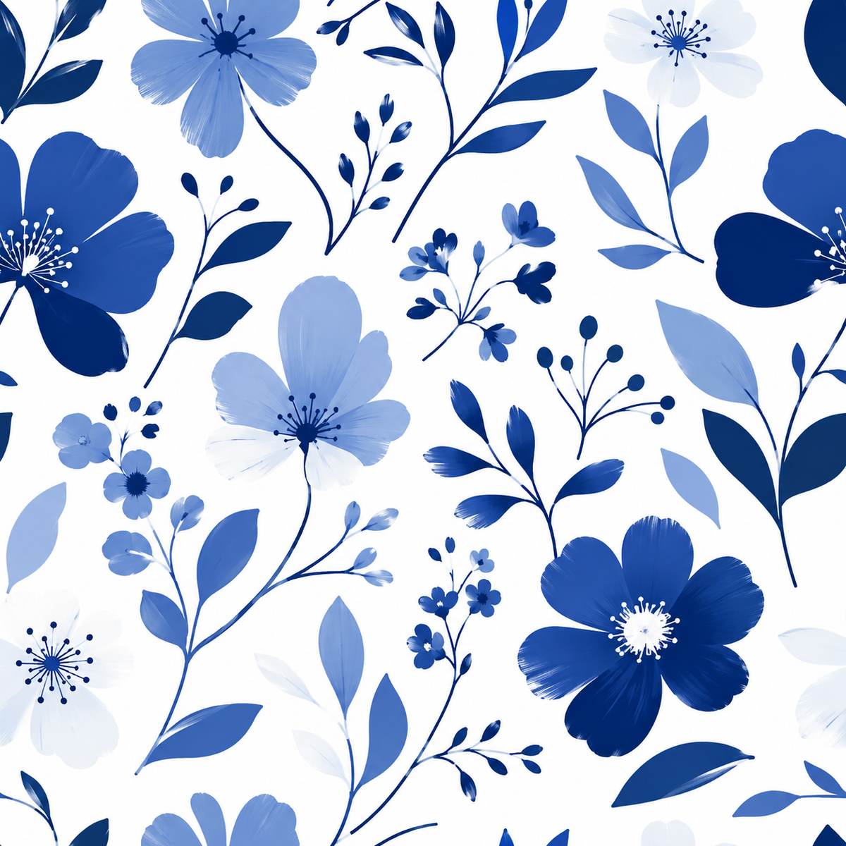 Magic Bag Fleurs Bleues – Erweiterbare Einkaufstasche