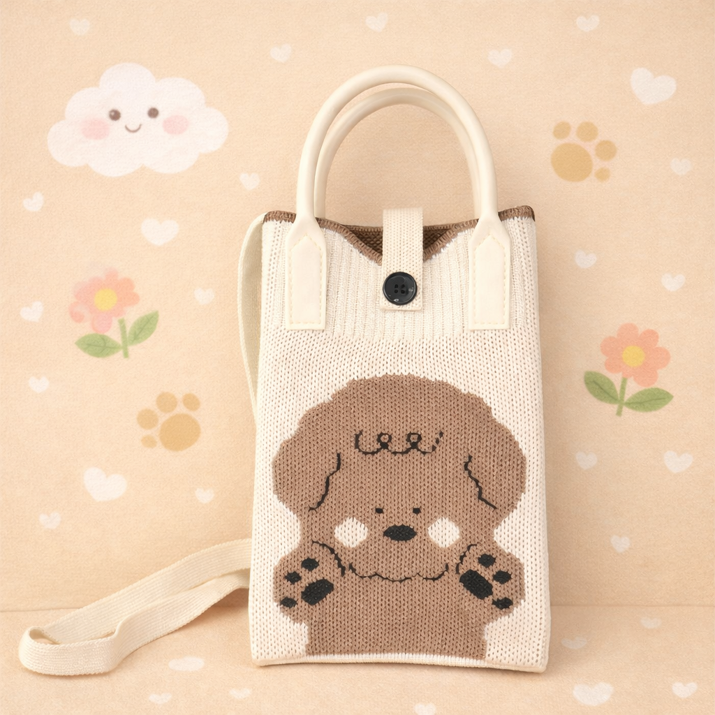Pixie Bag Poedelhond - Klein tasje voor mobiele telefoon