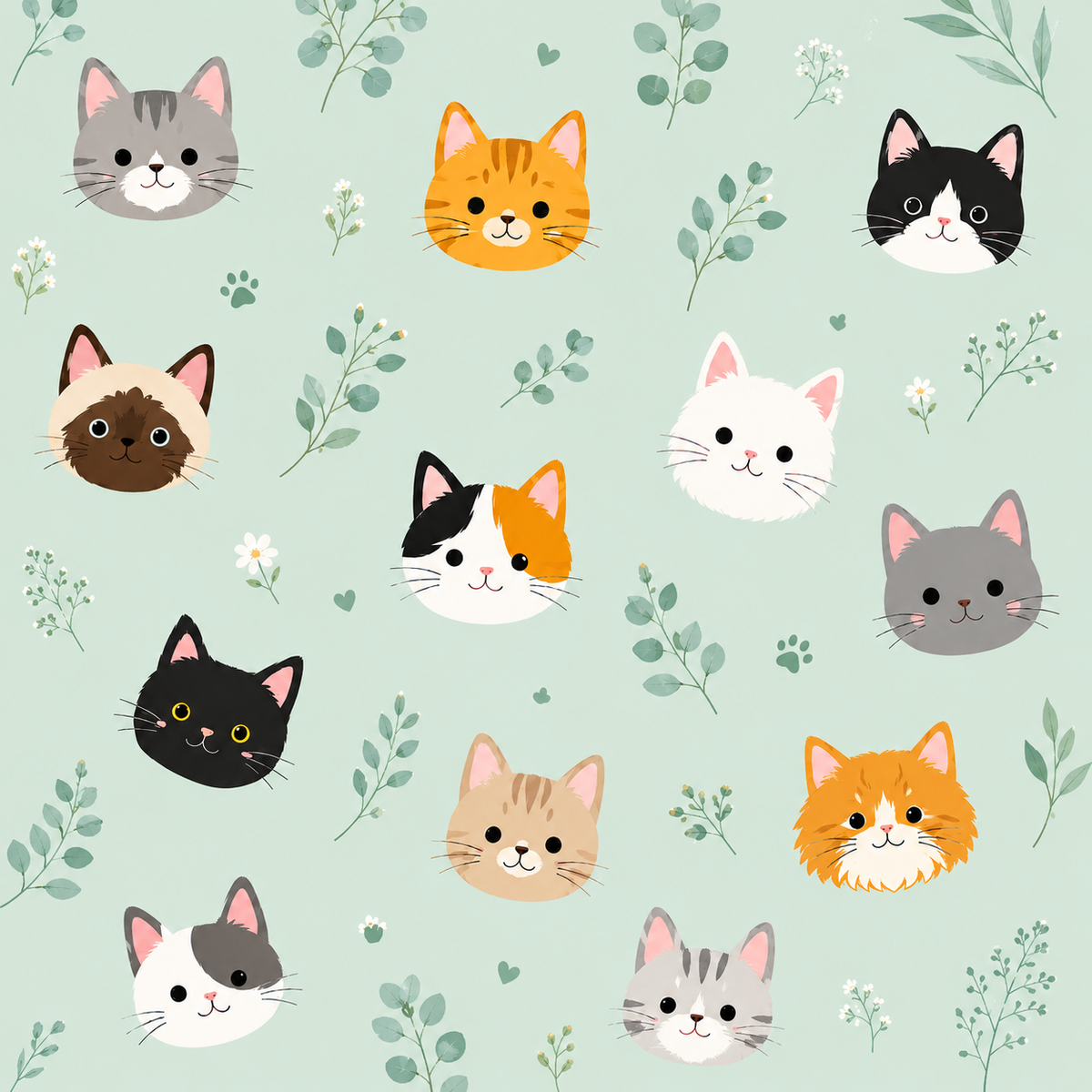 Magic Bag Jardin aux Chats – erweiterbare Einkaufstasche