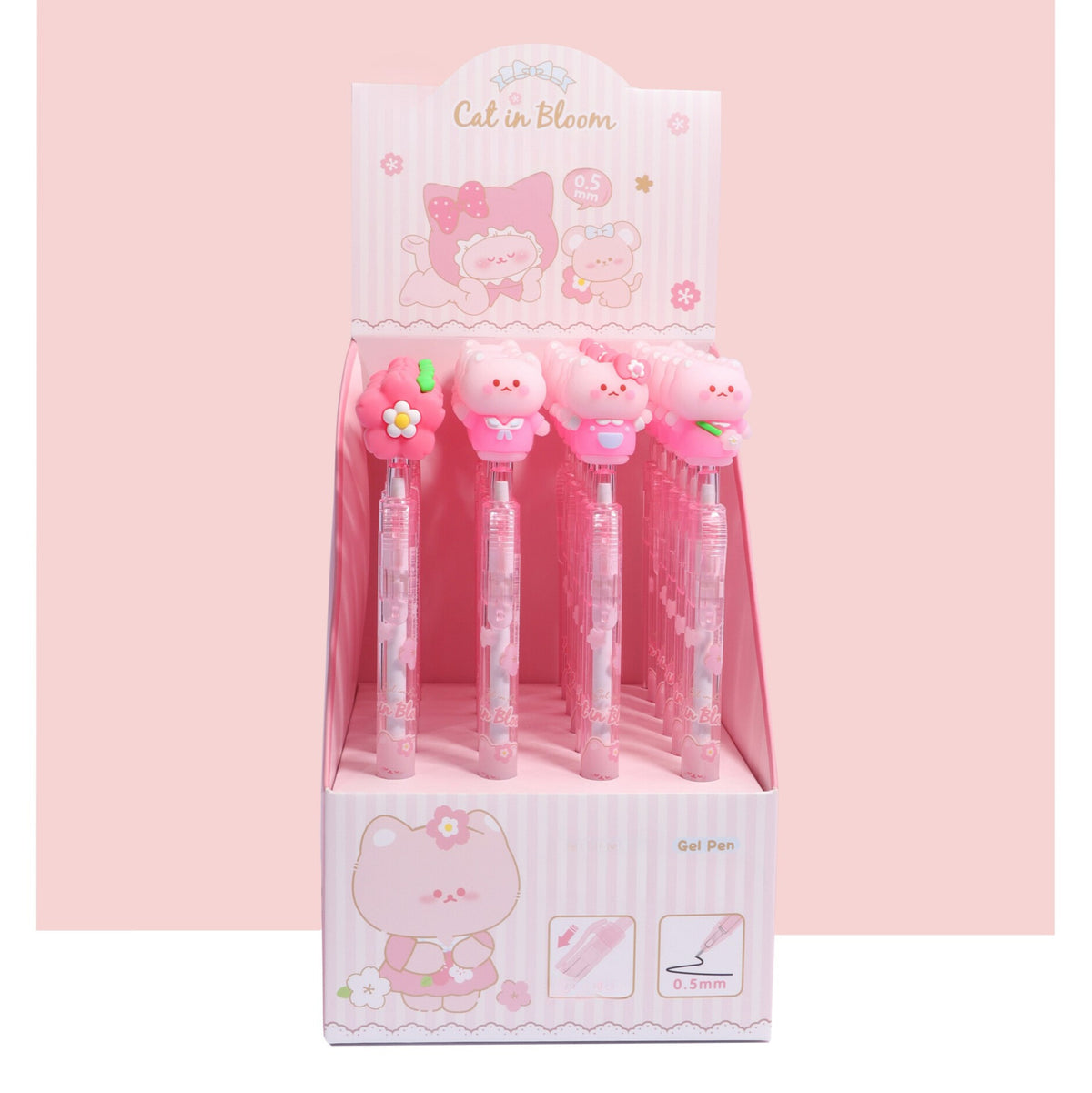 Caneta apagável Sakura Cat Kawaii
