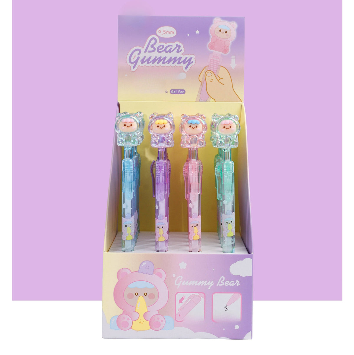 Bolígrafo Osito Crystal Kawaii