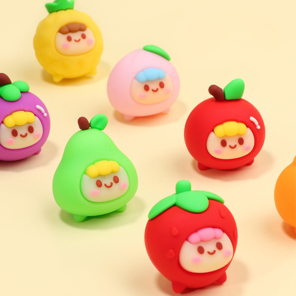 3D-suddgummi Little Fruits Kawaï