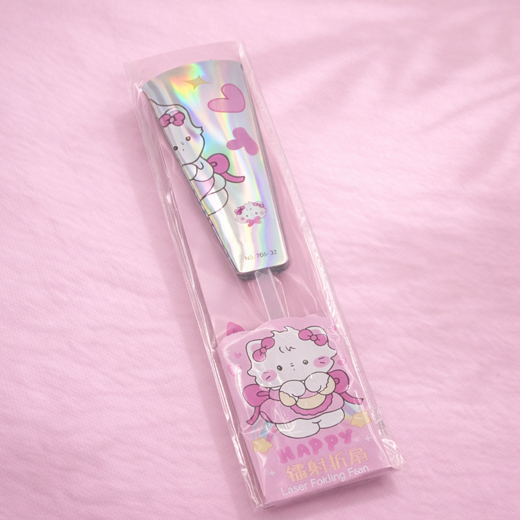 Eventails Kawai Holographique