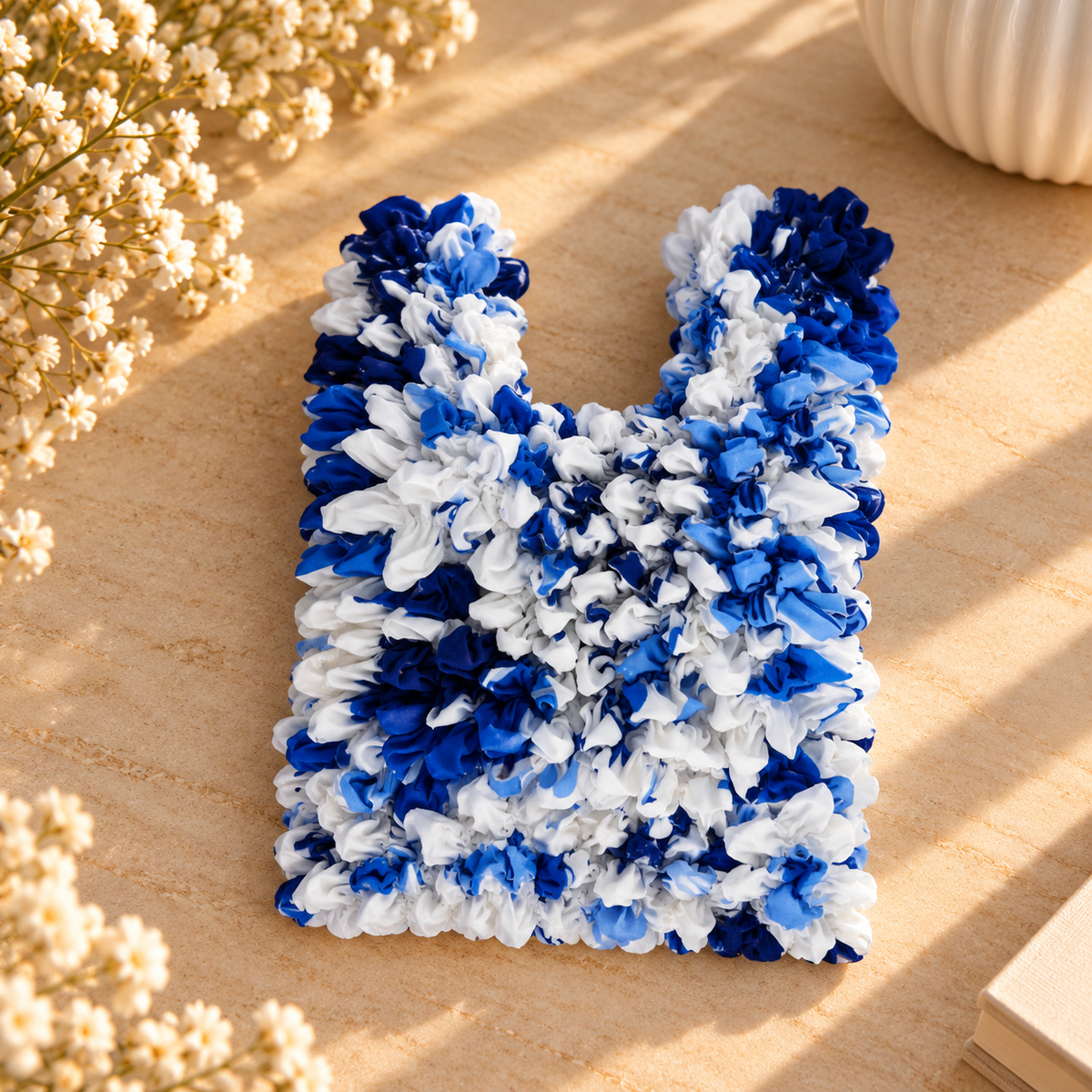 Magic Bag Fleurs Bleues – Erweiterbare Einkaufstasche