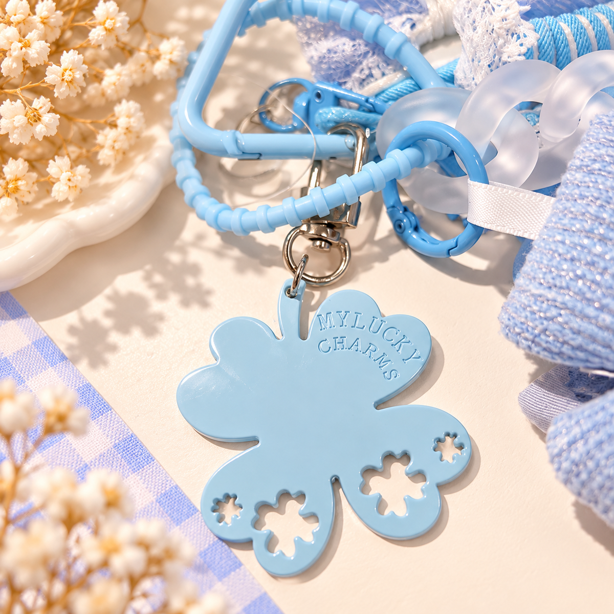 Bijou de sac Blue Flower Harmony Kawaï K-POP