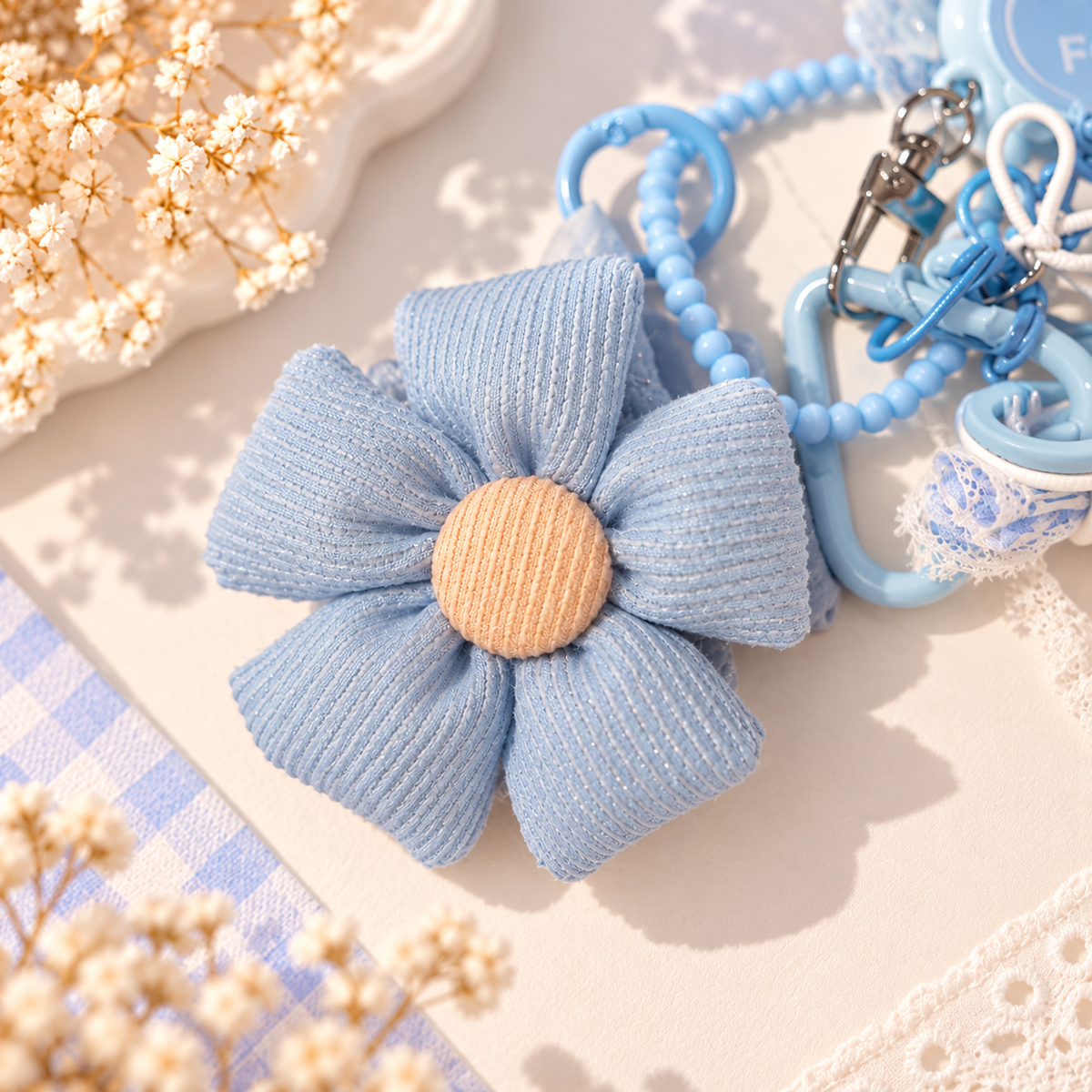 Bijou de sac Blue Flower Harmony Kawaï K-POP