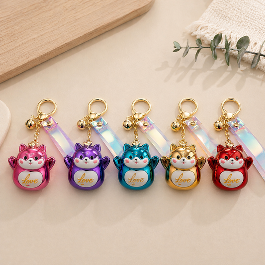 Nyckelring Lucky Cat Krom
