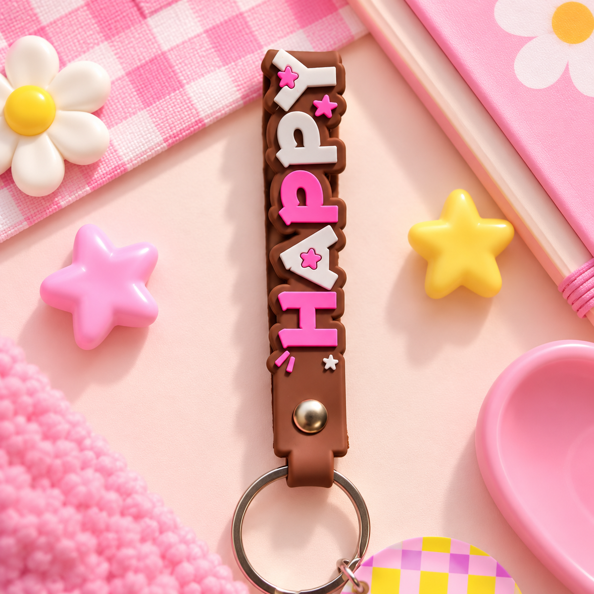 Porte-clés Teckel Kawaii Happy Pop – 4 coloris