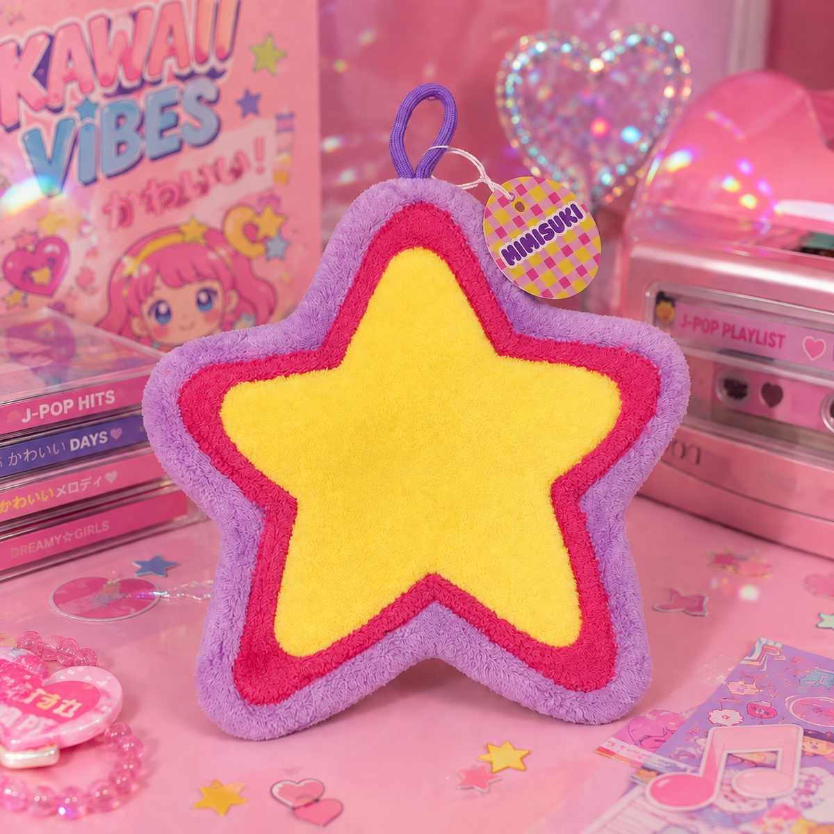 Toalla de manos coreana estrella Kpop - Toalla Happy Hands