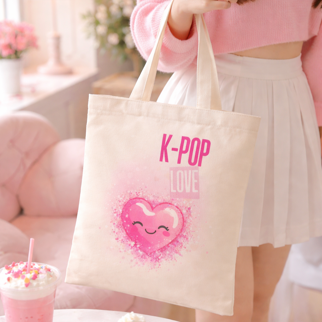 Tote Bag Premium K-Pop Love - Corea