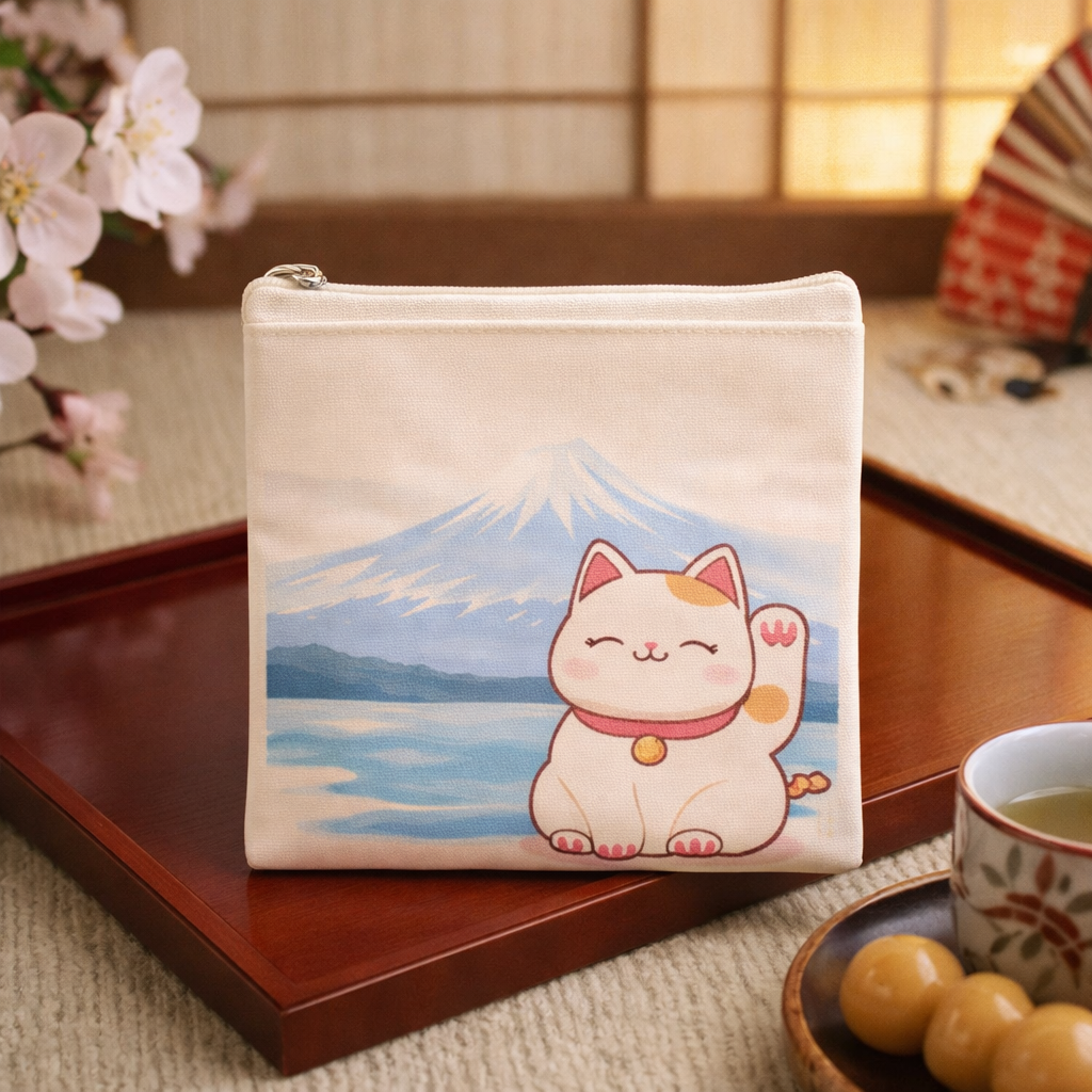 Kleine Lucky Cat Japan etui - Maneki Neko - Portemonnee