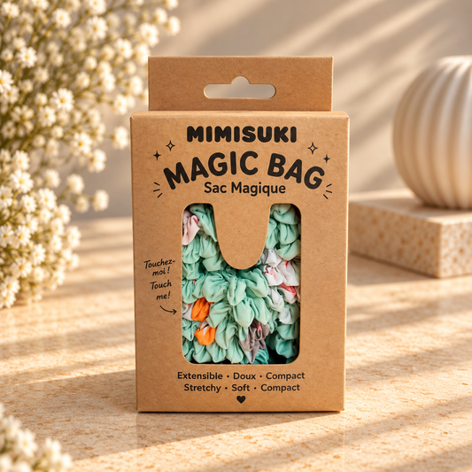 Magic bag Jardin aux Chats - Udvidbar indkøbstaske