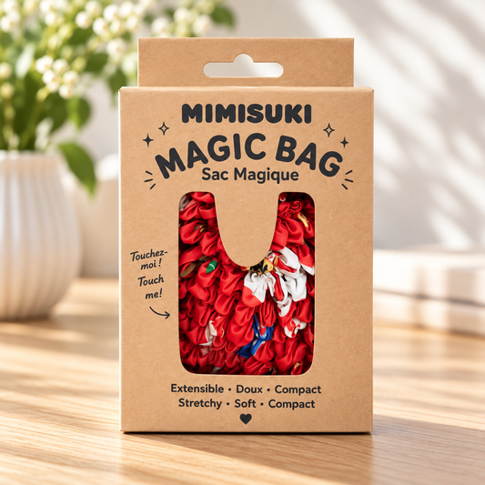 Magic bag Lucky Cat - Udvidbar indkøbstaske