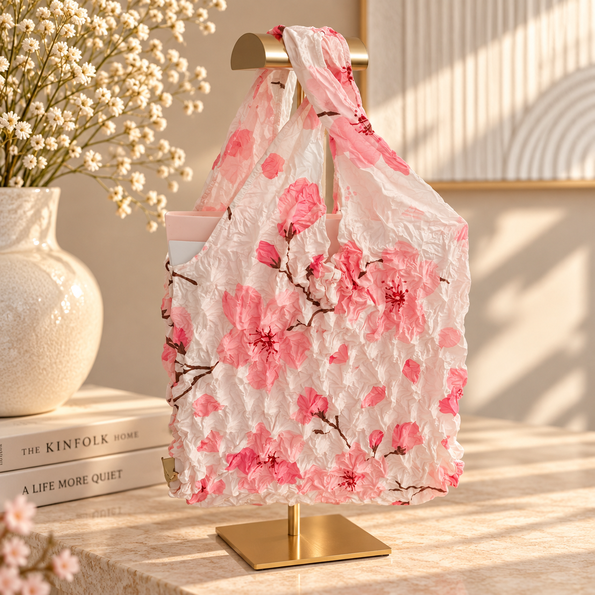 Magic bag Sakura - sac shopping extensible