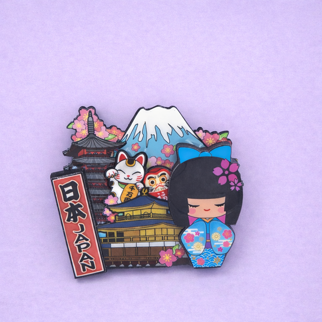 Magneet Japan Kokeshi Kat