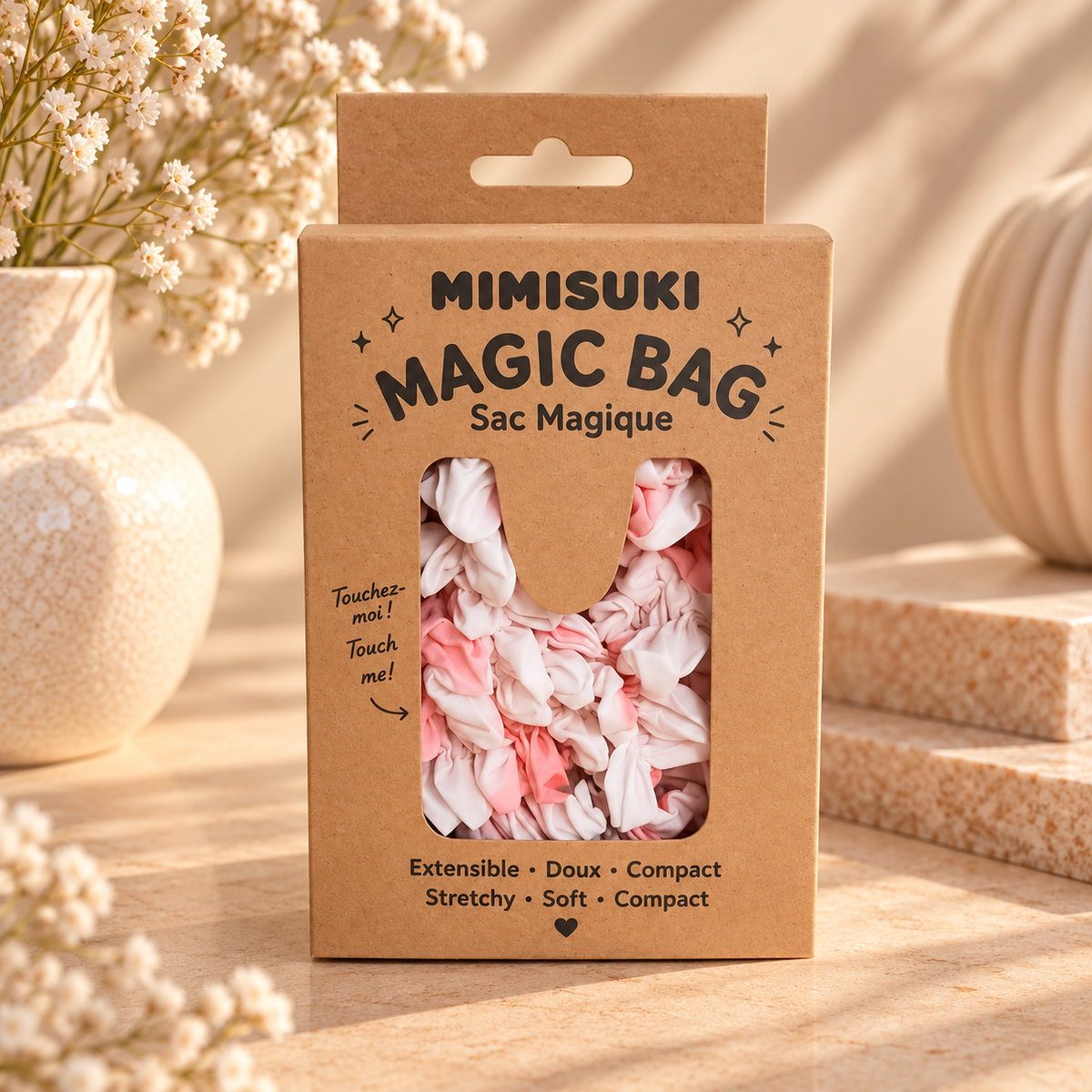 Magic bag Sakura - sac shopping extensible