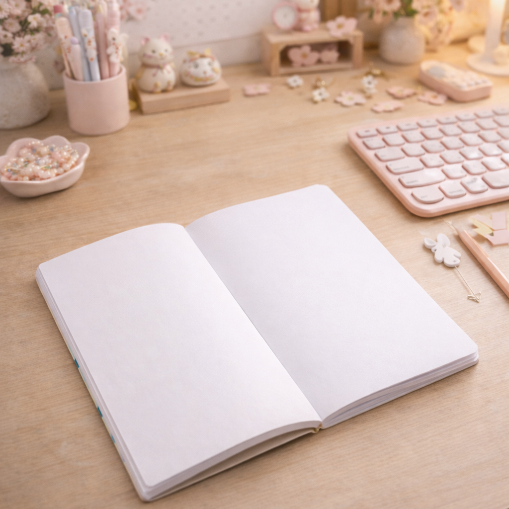 A5 notesbog Pink Korea