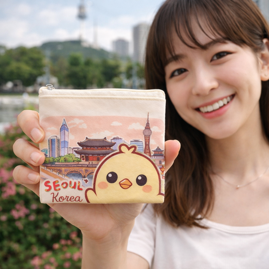 Pequena bolsa Seul Coreia - Porta-moedas