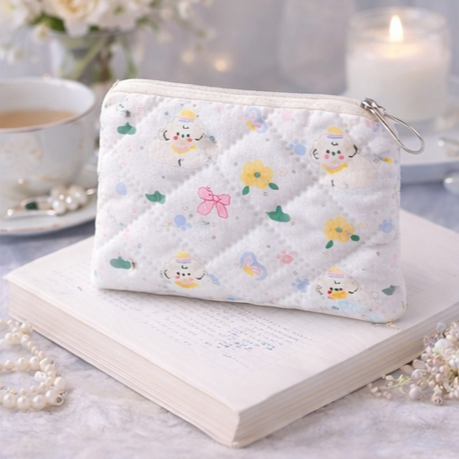 Porte-monnaie Chien Blanc Kawaï