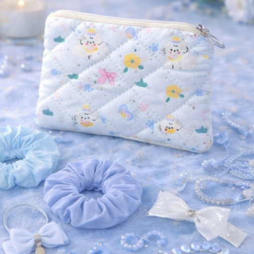 Geldbörse Blauer Kawaii Hund