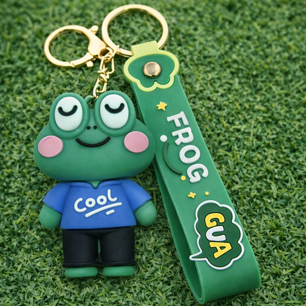 Porta-chaves rã Frog Gua com correia