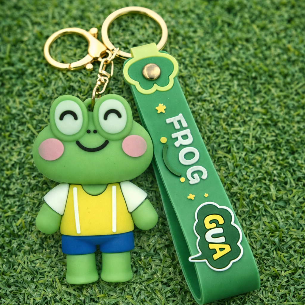 Porta-chaves rã Frog Gua com correia