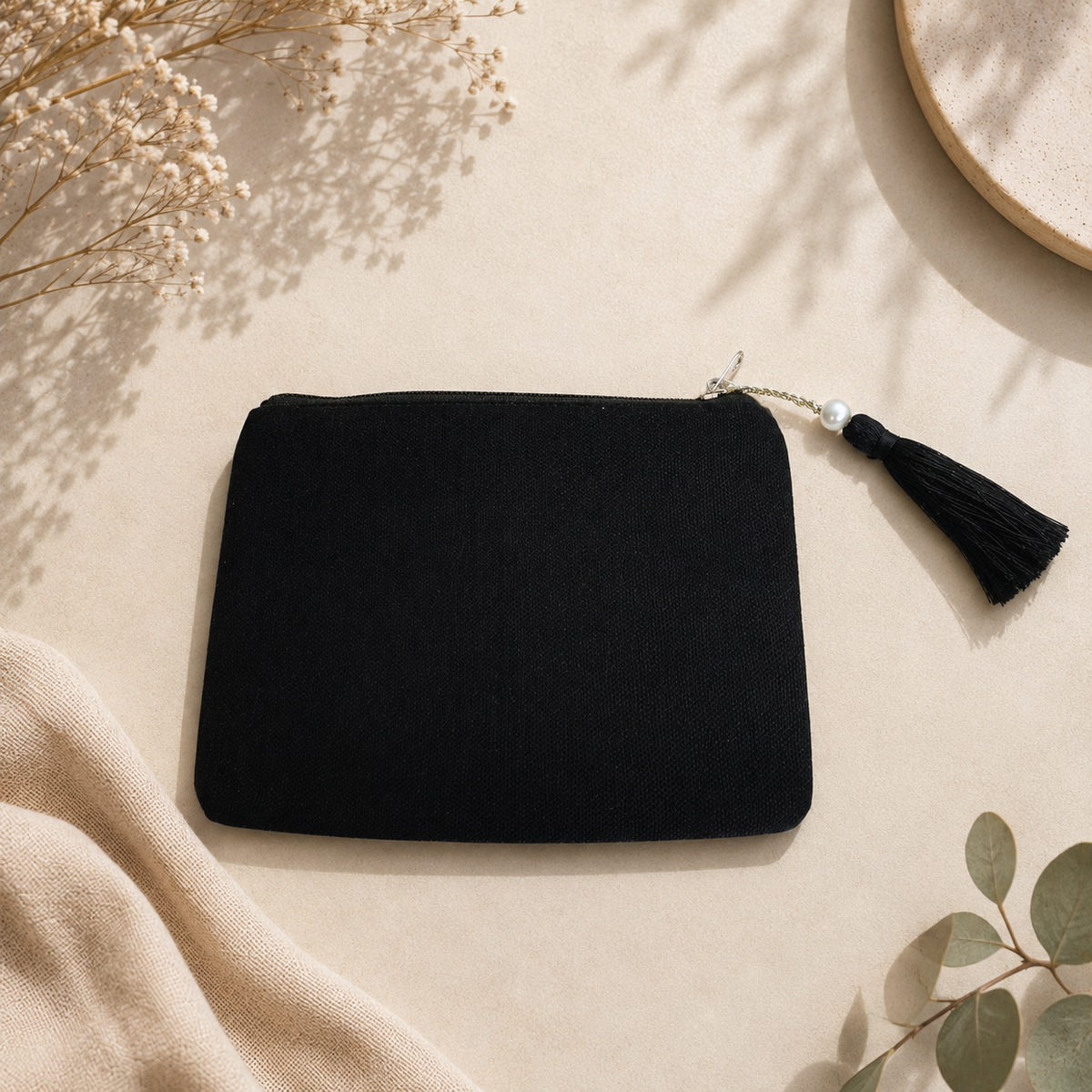 Portamonete Foglia d'Oro - Pochette di perline
