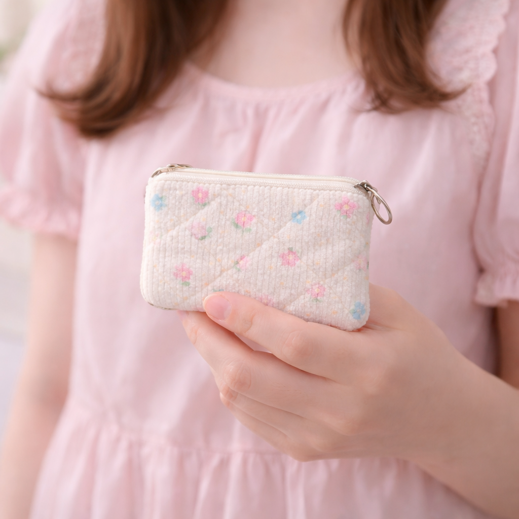 Portemonnee Kleine Kawaii-bloemetjes