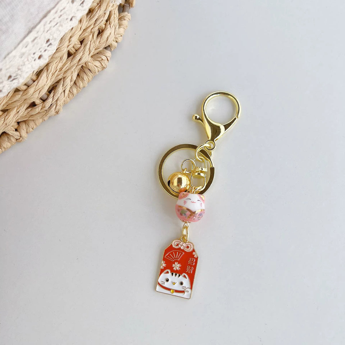 Schlüsselanhänger Lucky Cat Maneki Neko – Kawaii Japan