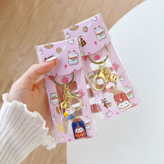 Nyckelring Lucky Cat Maneki Neko - Kawaii Japan